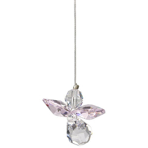 Crystal Guardian Angel Suncatcher, Rose - Floral Acres Greenhouse & Garden Centre