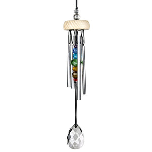 Gem Drop Wind Chime, Prism, 10in - Floral Acres Greenhouse & Garden Centre