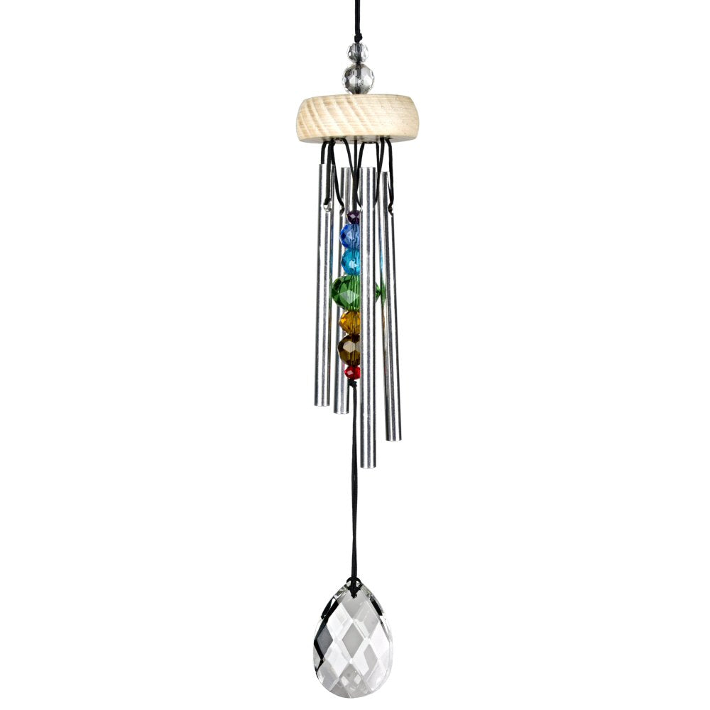 Gem Drop Wind Chime, Prism, 10in - Floral Acres Greenhouse & Garden Centre