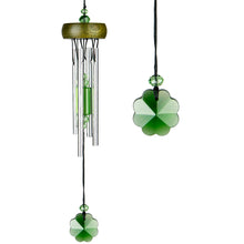Load image into Gallery viewer, Gem Drop Wind Chime, Shamrock, 10in - Floral Acres Greenhouse &amp; Garden Centre
