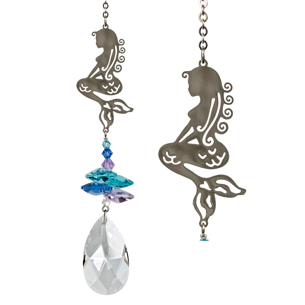 Crystal Fantasy Suncatcher, Mermaid - Floral Acres Greenhouse & Garden Centre