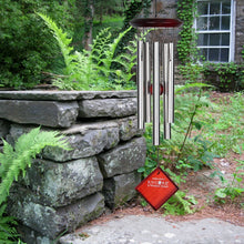 Load image into Gallery viewer, Chimes of Mars Wind Chime, Silver, 17in - Floral Acres Greenhouse &amp; Garden Centre
