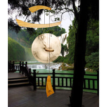 Load image into Gallery viewer, Emperor Gong Wind Chime, Natural, 34in - Floral Acres Greenhouse &amp; Garden Centre
