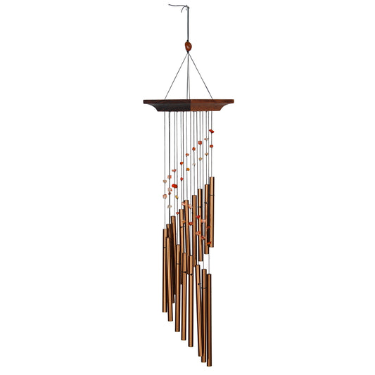 Mystic Spiral Wind Chime, Amber, 22in - Floral Acres Greenhouse & Garden Centre