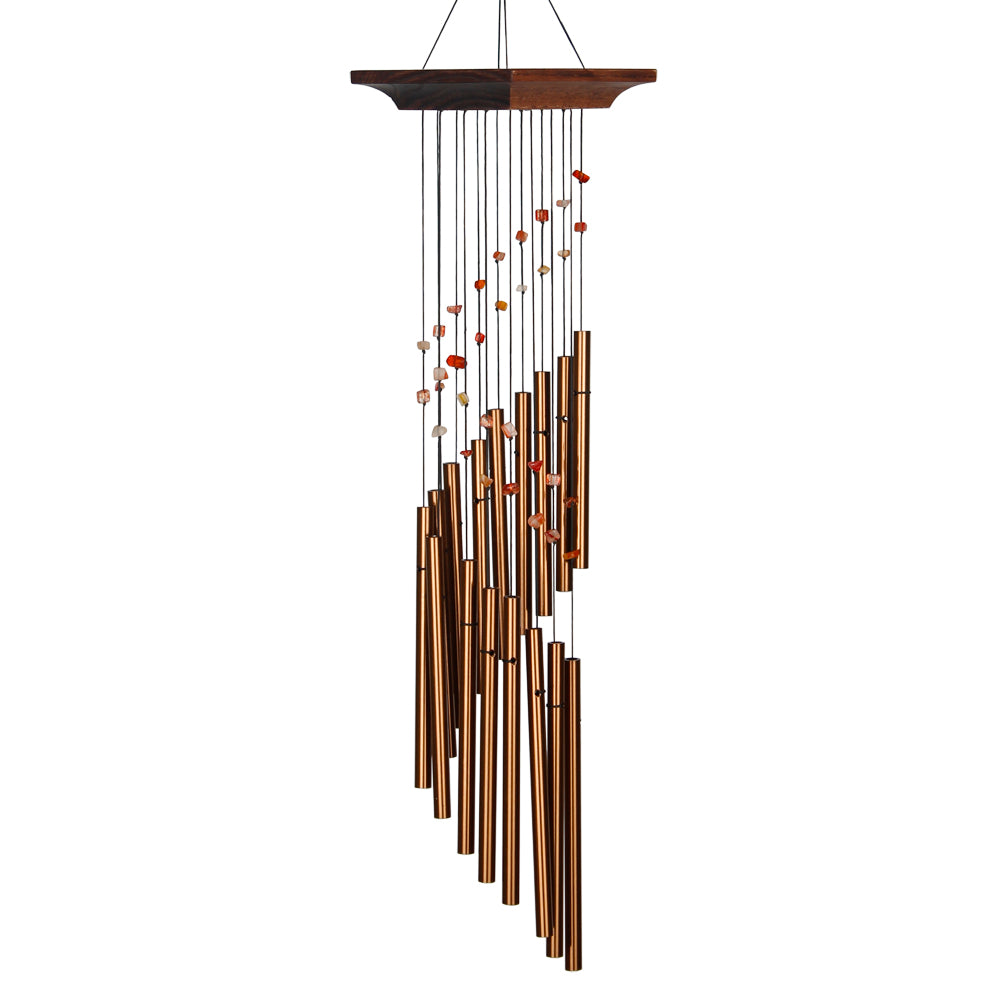 Mystic Spiral Wind Chime, Amber, 22in - Floral Acres Greenhouse & Garden Centre