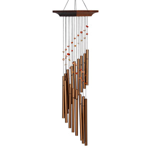 Mystic Spiral Wind Chime, Amber, 22in - Floral Acres Greenhouse & Garden Centre