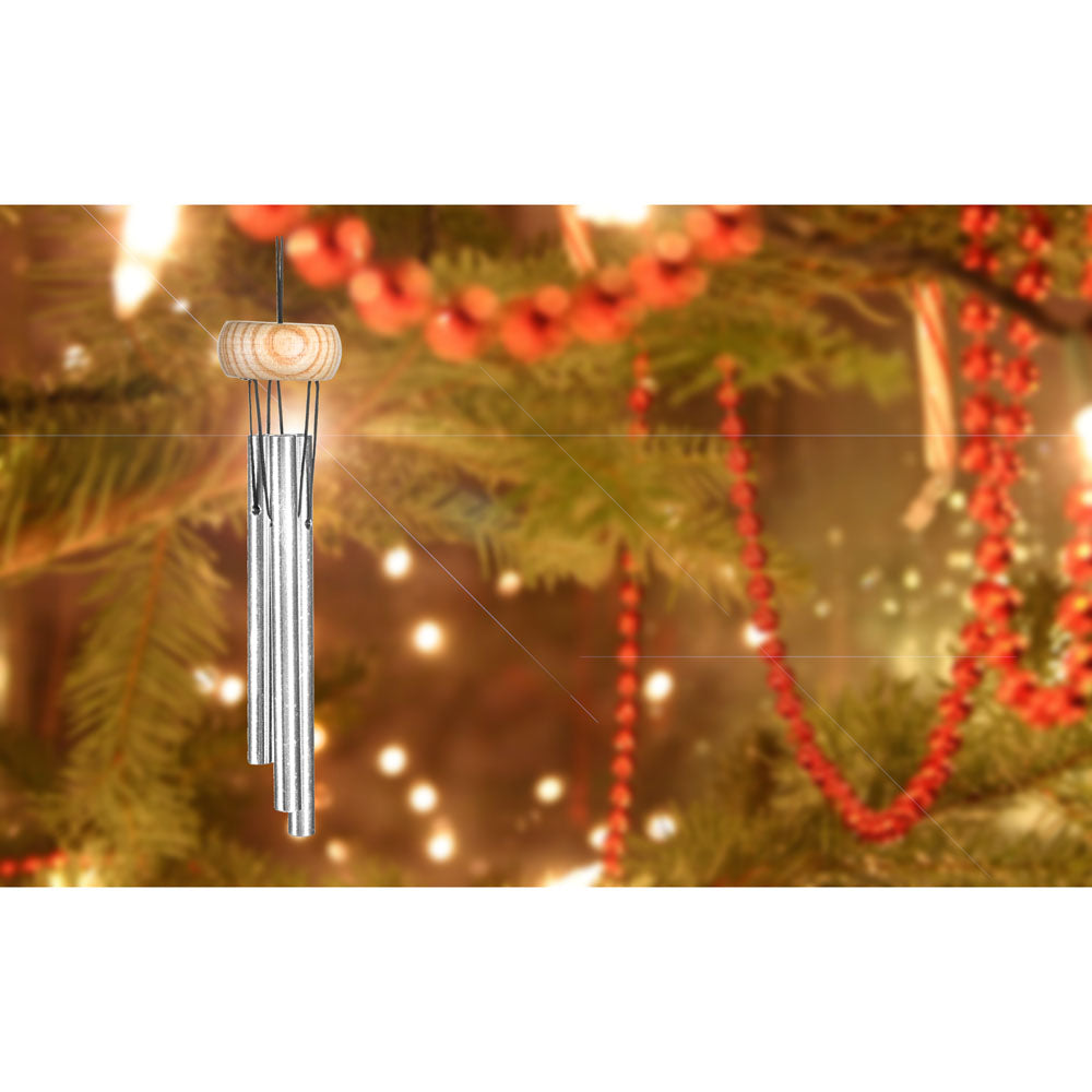 Piccolo Wind Chime, Silver, 6in - Floral Acres Greenhouse & Garden Centre