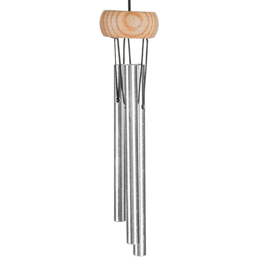 Piccolo Wind Chime, Silver, 6in - Floral Acres Greenhouse & Garden Centre