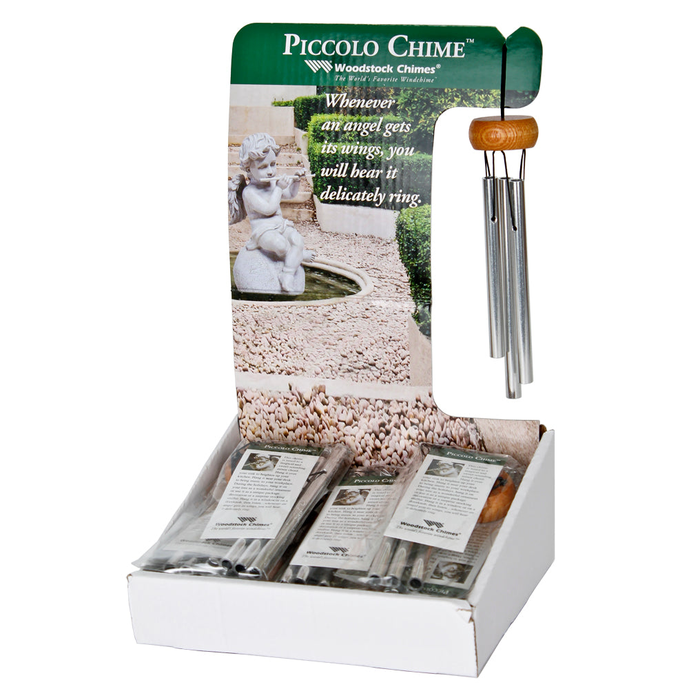 Piccolo Wind Chime, Silver, 6in - Floral Acres Greenhouse & Garden Centre