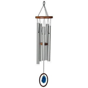 Agate Wind Chime, Large, Blue, 25in - Floral Acres Greenhouse & Garden Centre