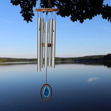 Load image into Gallery viewer, Agate Wind Chime, Large, Blue, 25in - Floral Acres Greenhouse &amp; Garden Centre
