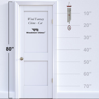 Wind Fantasy Wind Chime, Cat, 24in - Floral Acres Greenhouse & Garden Centre
