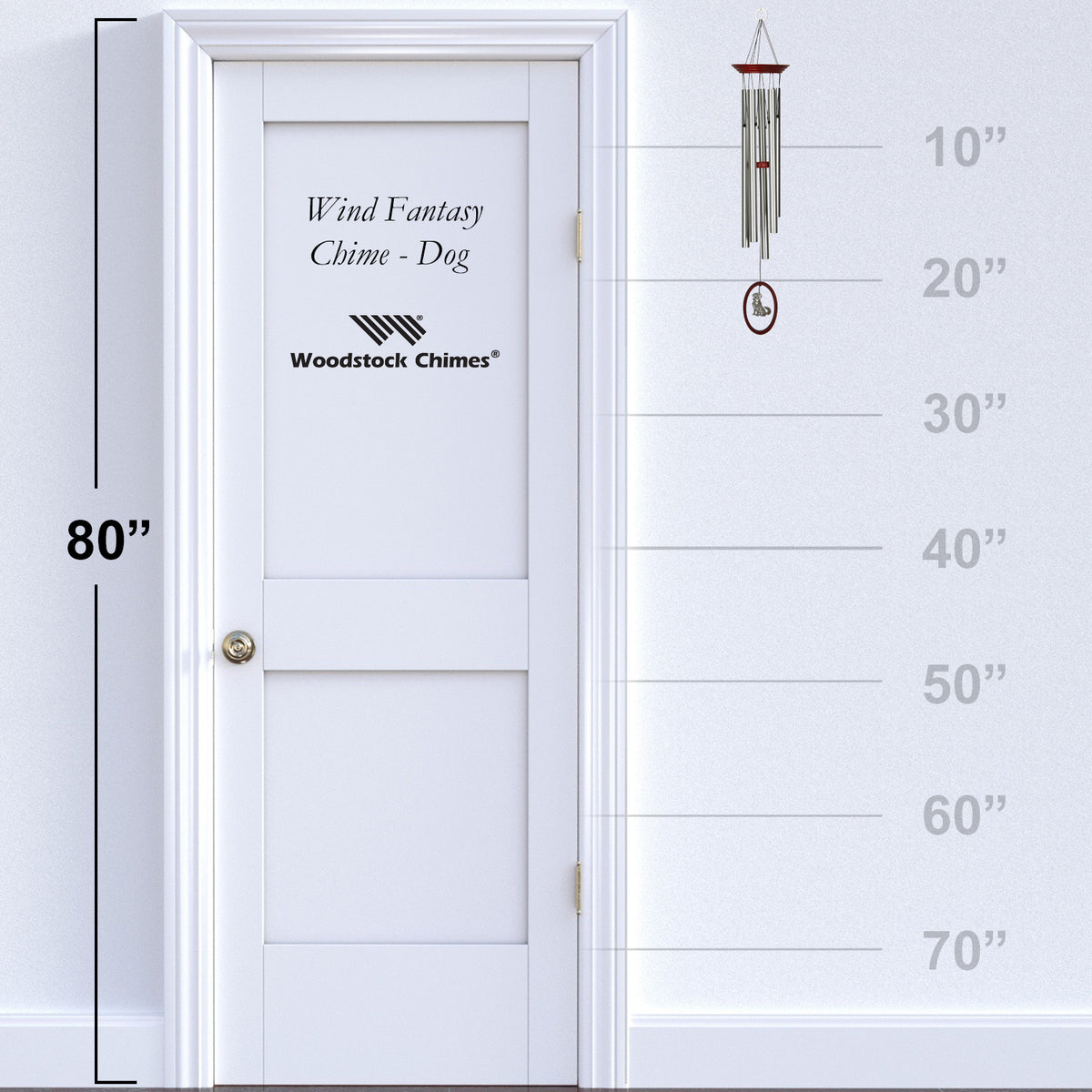 Wind Fantasy Wind Chime, Dog, 24in - Floral Acres Greenhouse & Garden Centre