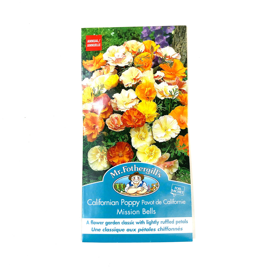 Cali Poppy - Mission Bells Seeds, Mr Fothergills - Floral Acres Greenhouse & Garden Centre