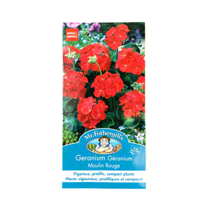Geranium - Moulin Rouge Seeds, Mr Fothergill's - Floral Acres Greenhouse & Garden Centre