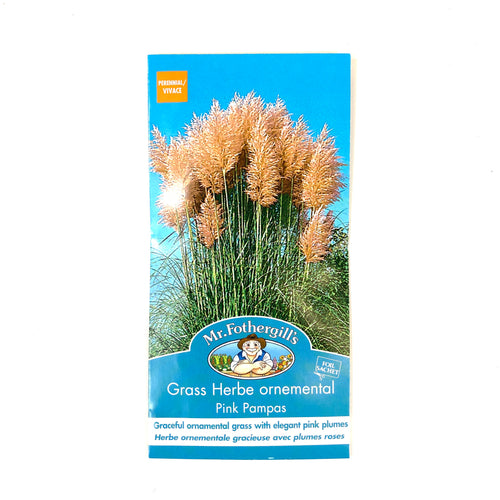 Grass - Pink Pampas Seeds, Mr Fothergill's - Floral Acres Greenhouse & Garden Centre