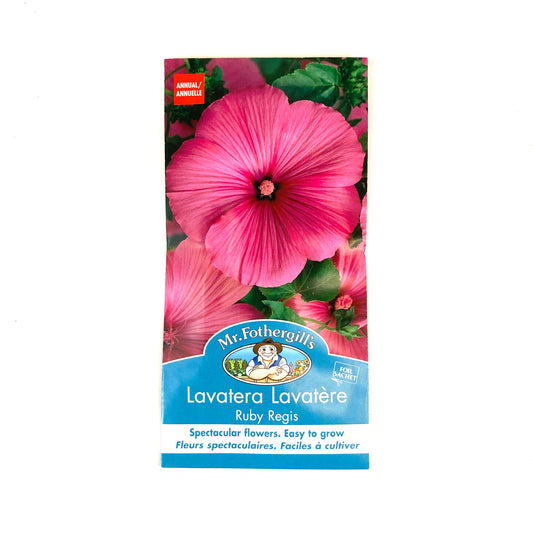 Lavatera - Ruby Regis Seeds, Mr Fothergill's - Floral Acres Greenhouse & Garden Centre