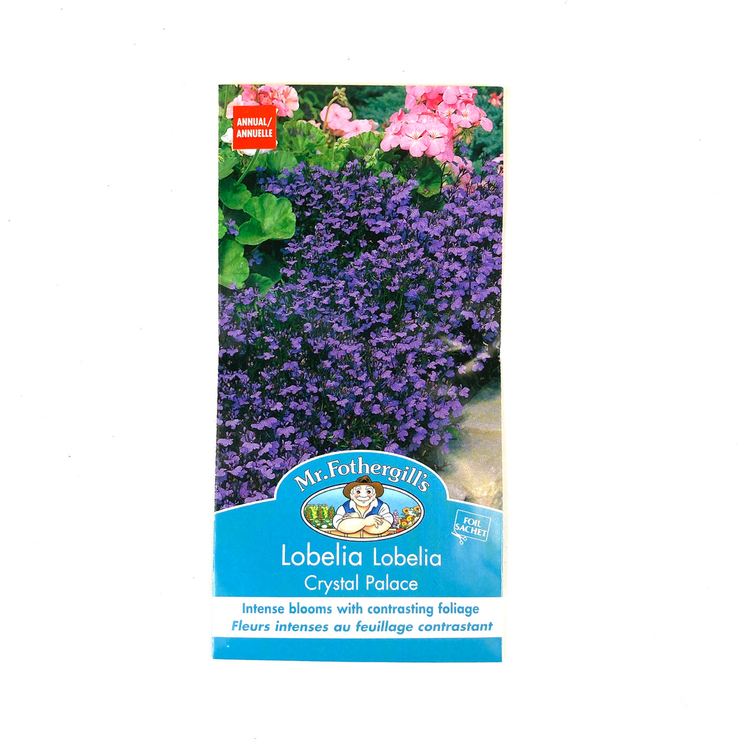 Lobelia - Crystal Palace Seeds, Mr Fothergill's - Floral Acres Greenhouse & Garden Centre