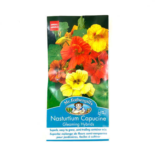Nasturtium - Gleaming Mix Seeds, Mr Fothergill's - Floral Acres Greenhouse & Garden Centre