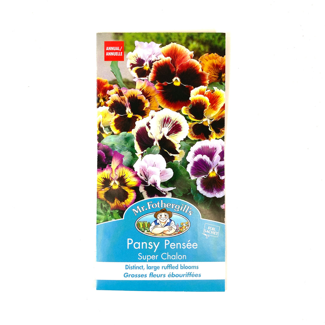 Pansy - Super Chalon Seeds, Mr Fothergill's - Floral Acres Greenhouse & Garden Centre