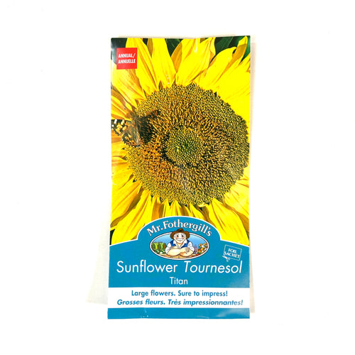 Sunflower - Titan Seeds, Mr Fothergill's - Floral Acres Greenhouse & Garden Centre