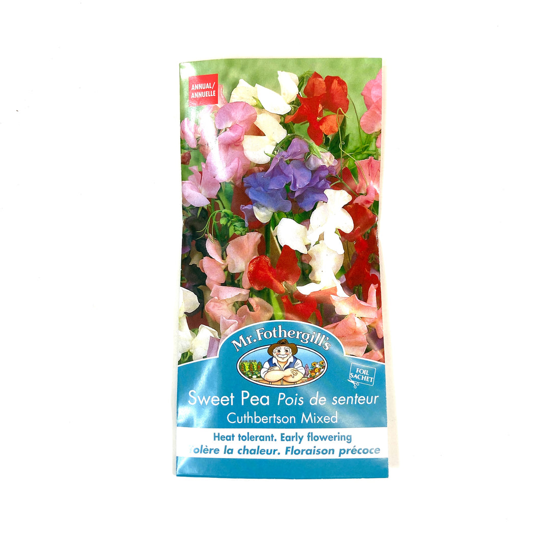 Sweet Pea - Cuthbertson Seeds, Mr Fothergill's - Floral Acres Greenhouse & Garden Centre