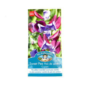 Sweet Pea - Cupani Seeds, Mr Fothergill's - Floral Acres Greenhouse & Garden Centre