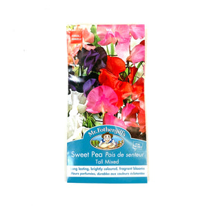 Sweet Pea - Tall Mixed Seeds, Mr Fothergill's - Floral Acres Greenhouse & Garden Centre