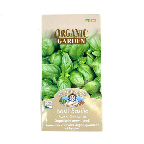 Basil - Sweet Organic Seeds, Mr Fothergill's - Floral Acres Greenhouse & Garden Centre