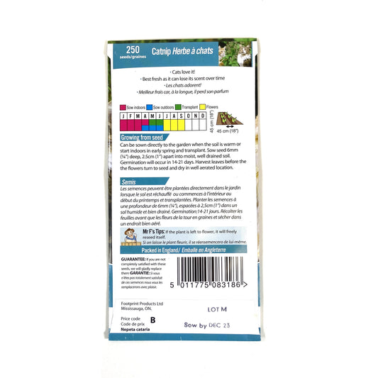 Catnip Seeds, Mr Fothergill's - Floral Acres Greenhouse & Garden Centre