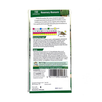 Rosemary Seeds, Mr Fothergill's - Floral Acres Greenhouse & Garden Centre