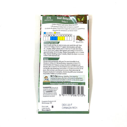 Beetroot - Perfect 3 Seeds, Mr Fothergill's - Floral Acres Greenhouse & Garden Centre