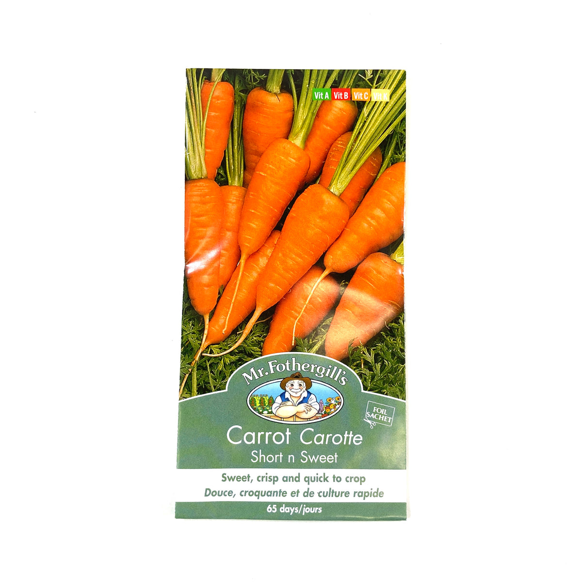 Carrot - Short n Sweet Seeds, Mr Fothergill's - Floral Acres Greenhouse & Garden Centre