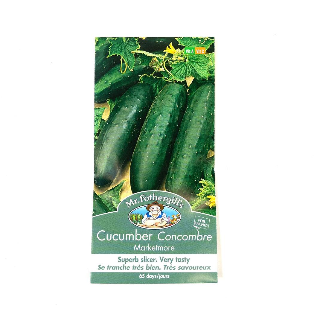 Cucumber - Marketmore Seeds, Mr Fothergill's - Floral Acres Greenhouse & Garden Centre