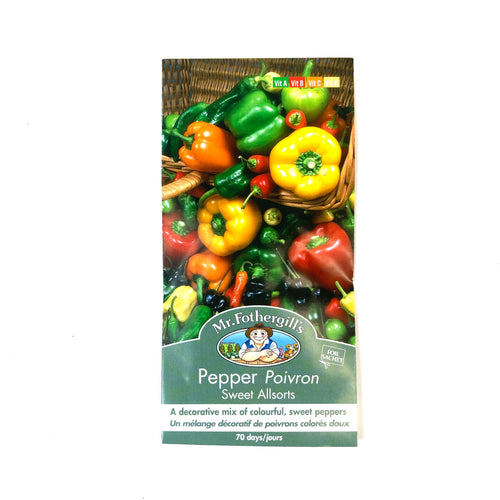 Pepper - Sweet Allsorts Seeds, Mr Fothergill's - Floral Acres Greenhouse & Garden Centre