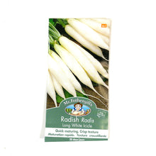 Load image into Gallery viewer, Radish - Long White Icicle Seeds, Mr Fothergill&#39;s - Floral Acres Greenhouse &amp; Garden Centre
