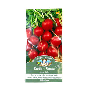 Radish - Prinz Rotin Seeds, Mr Fothergill's - Floral Acres Greenhouse & Garden Centre