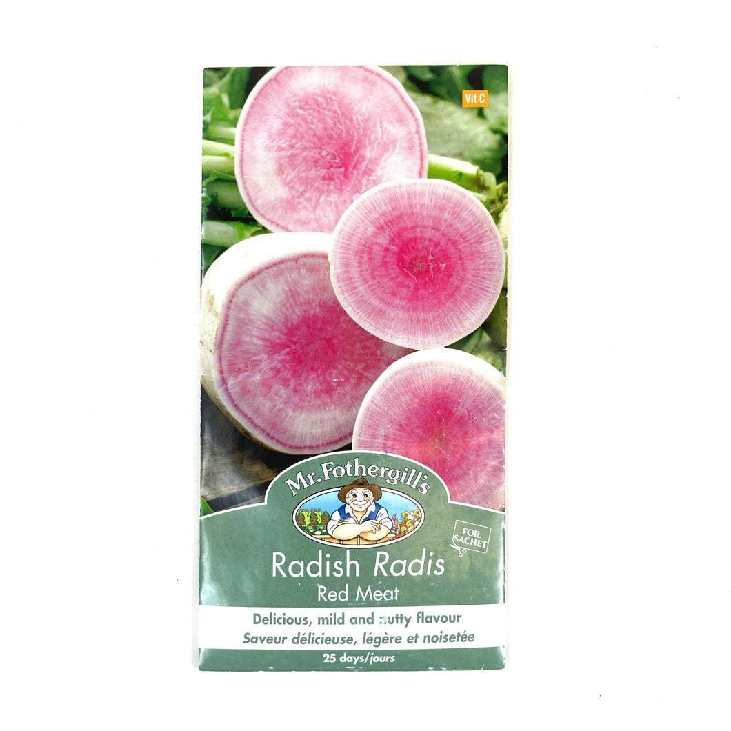 Radish - Red Meat Seeds, Mr Fothergill's - Floral Acres Greenhouse & Garden Centre