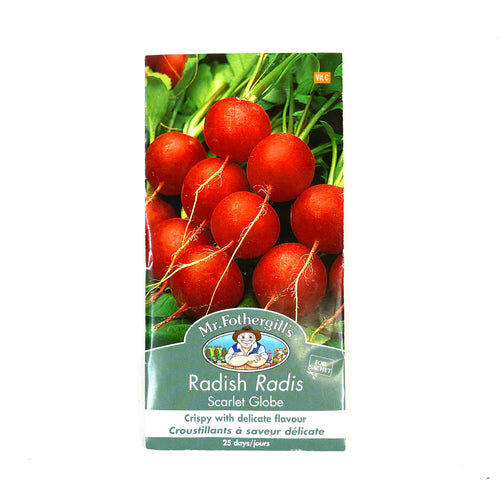 Radish - Scarlet Globe Seeds, Mr Fothergill's - Floral Acres Greenhouse & Garden Centre