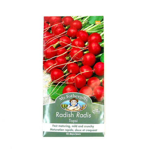 Radish - Topsi Seeds, Mr Fothergill's - Floral Acres Greenhouse & Garden Centre