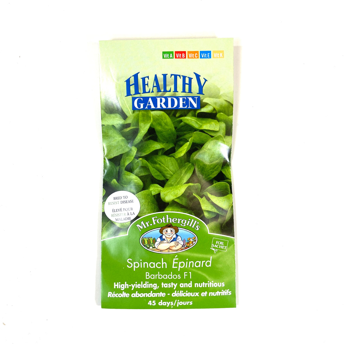 Spinach - Barbados Seeds, Mr Fothergill's - Floral Acres Greenhouse & Garden Centre
