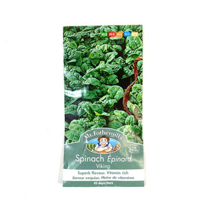 Spinach - Viking Seeds, Mr Fothergill's - Floral Acres Greenhouse & Garden Centre