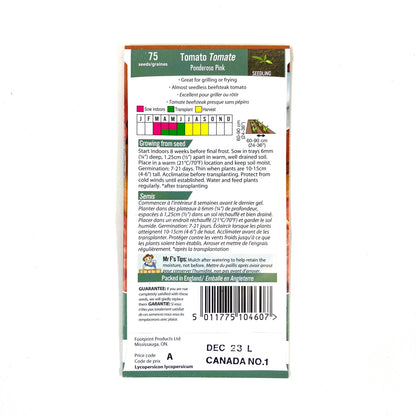 Tomato - Ponderosa Pink Seeds, Mr Fothergill's - Floral Acres Greenhouse & Garden Centre