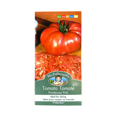 Tomato - Ponderosa Pink Seeds, Mr Fothergill's - Floral Acres Greenhouse & Garden Centre