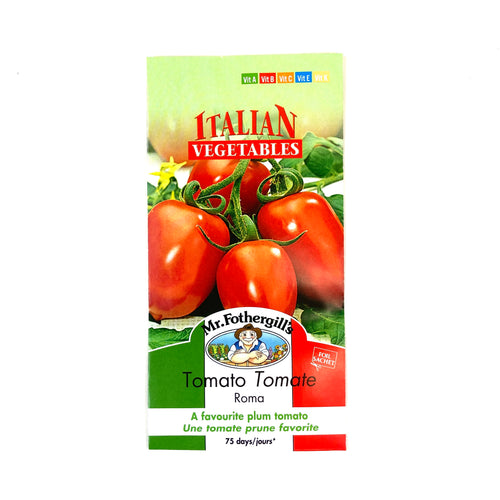 Tomato - Roma VF Seeds, Mr Fothergill's - Floral Acres Greenhouse & Garden Centre
