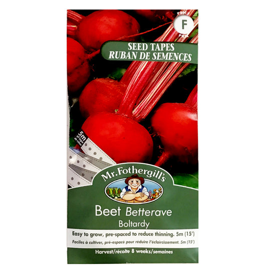 Beetroot - Boltardy Seed Tape, Mr Fothergill's