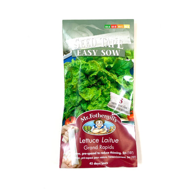 Lettuce - Grand Rapids Seed Tape, Mr Fothergill's - Floral Acres Greenhouse & Garden Centre