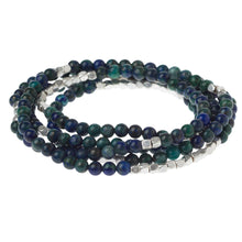 Load image into Gallery viewer, Bracelet, Stone Wrap, Azurite - Floral Acres Greenhouse &amp; Garden Centre
