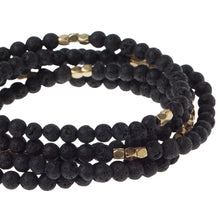 Load image into Gallery viewer, Bracelet, Stone Wrap, Lava Stone - Floral Acres Greenhouse &amp; Garden Centre
