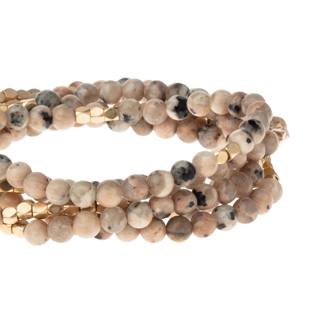 Bracelet, Stone Wrap, Rhodonite - Floral Acres Greenhouse & Garden Centre
